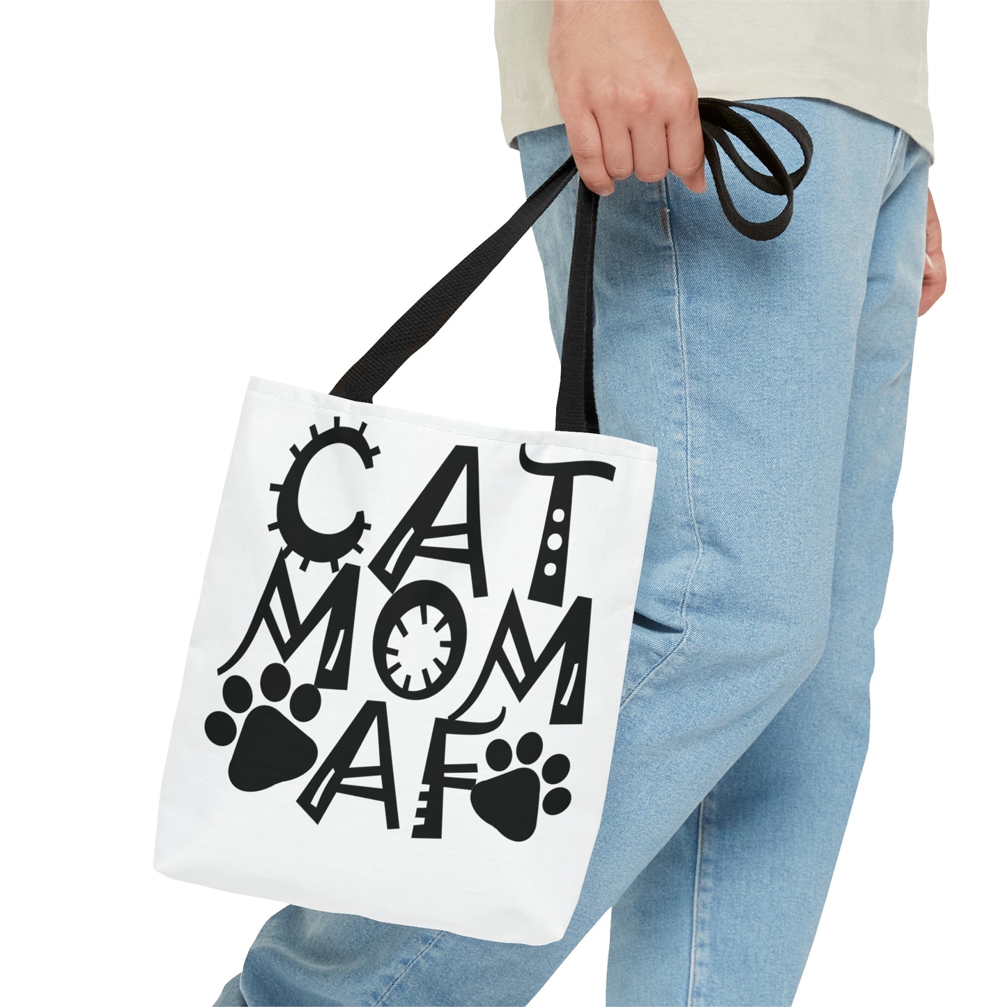 Cat Mom AF Tote Bag (AOP)