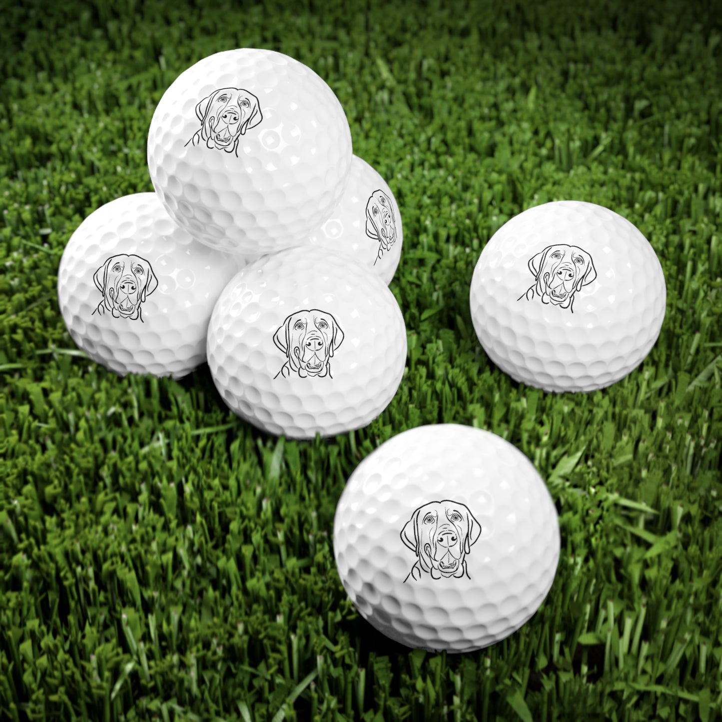 Barky Wagmore Golf Balls, 6pcs