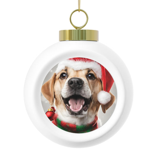 Christmas Dog Christmas Ball Ornament