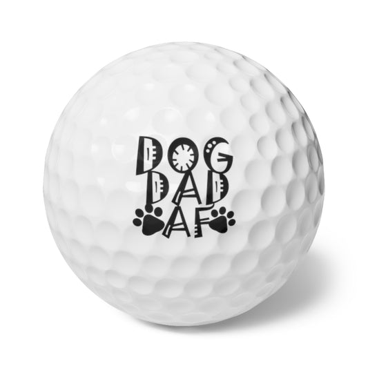 Dog Dad AF Golf Balls, 6pcs