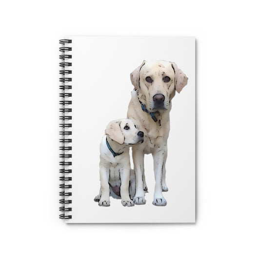 Dog & Pup Spiral Notebook - Ruled Line
