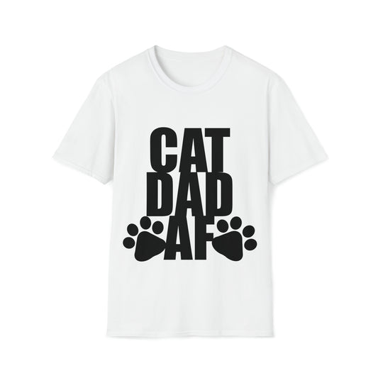 Cat Dad AF Softstyle T-Shirt