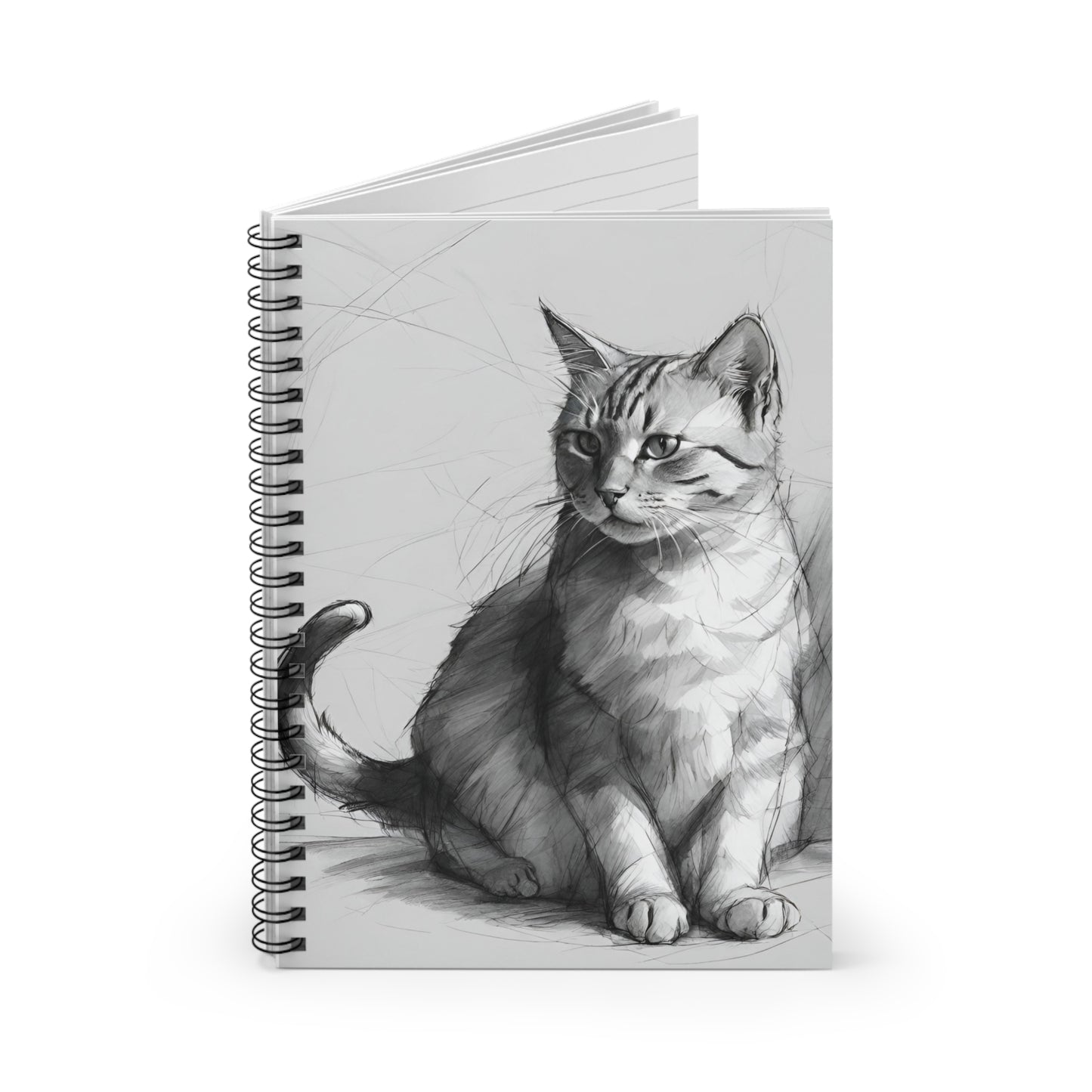 Cat Spiral Notebook - Ruled Line