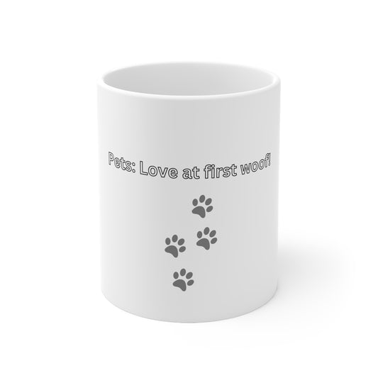 Love at First Woof Ceramic Mug 11oz