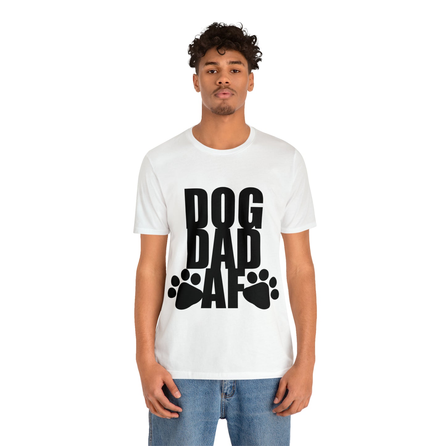 Dog Dad AF Unisex Jersey Short Sleeve Tee
