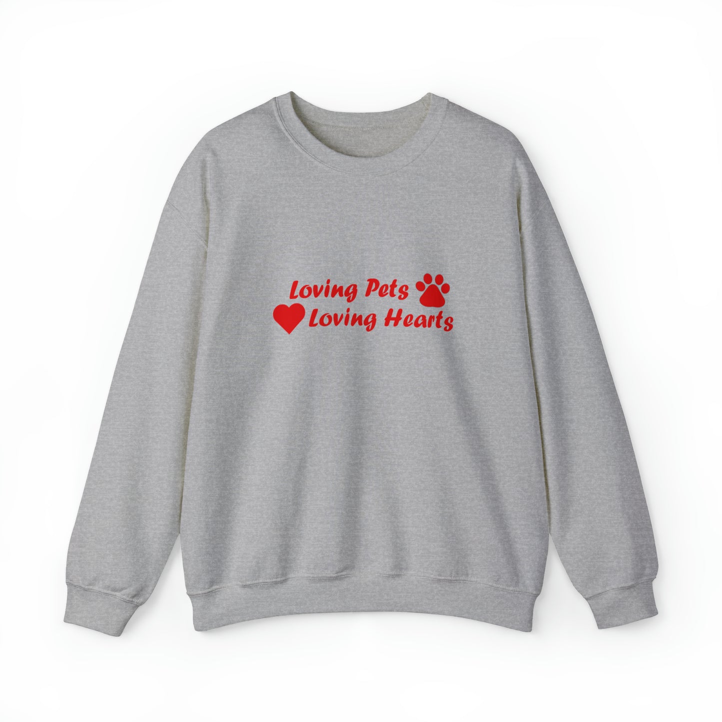 Loving Pets Loving Hearts Crewneck Sweatshirt