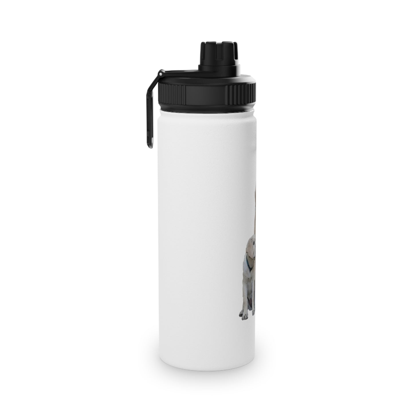 Dog & Pup Stainless Steel Water Bottle, Sports Lid