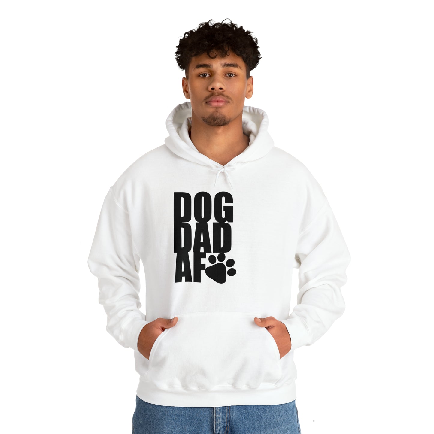 Dog Dad AF Unisex Heavy Blend™ Hooded Sweatshirt