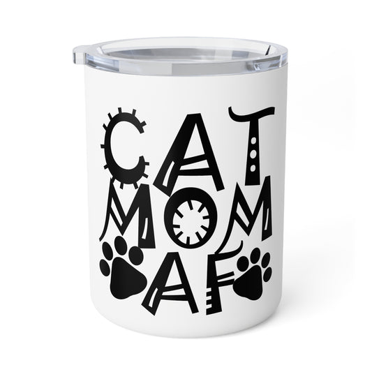 Cat Mom AF Insulated Coffee Mug, 10oz