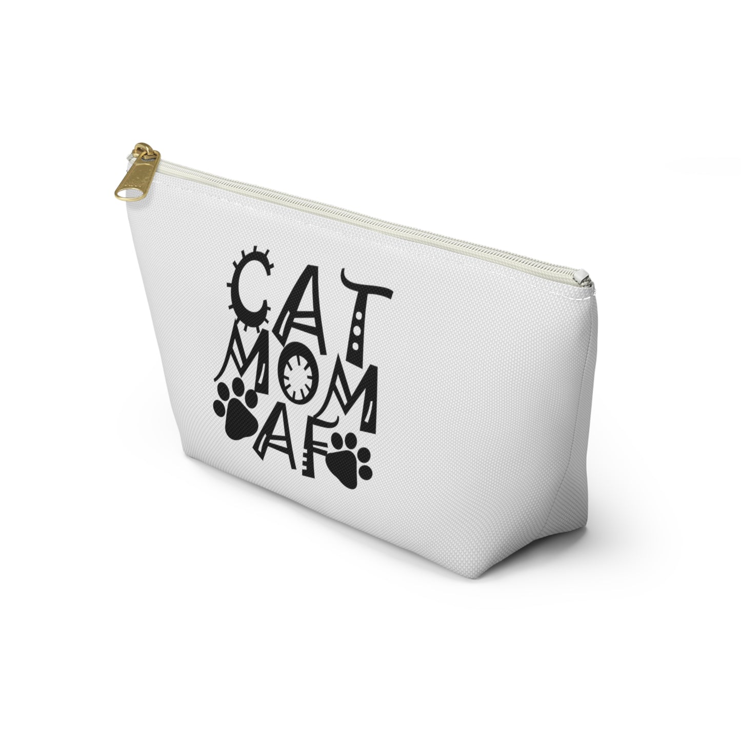Cat Mom AF Accessory Pouch w T-bottom