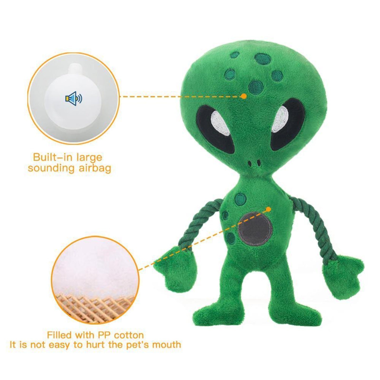 Laifug Squeaky Alien Toy-5