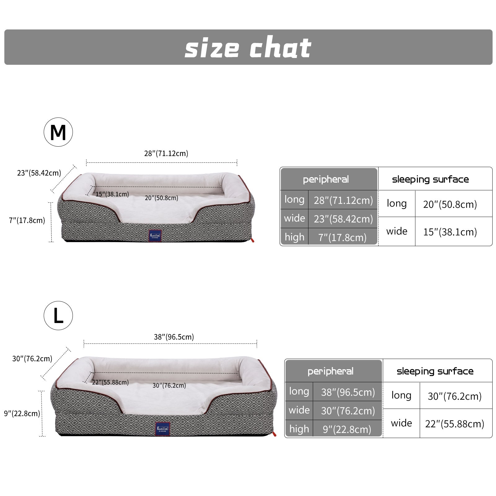 Laifug Dog Sofa Replacement Cover 28''x23''x7''-3