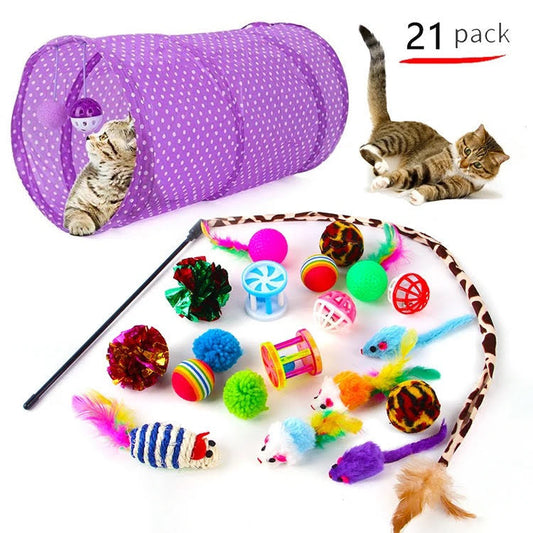21 pcs assorted cat toys-0