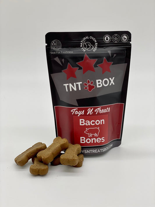 Bacon Bones Dog Treats - All Natural Oven Baked-0