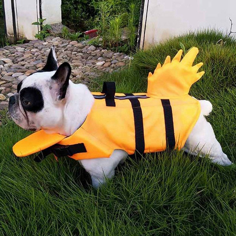 Dog Life Vest Summer Shark Pet Life Jacket Dog Clothes Dogs Swimwear Pets Swimming Suit New-3